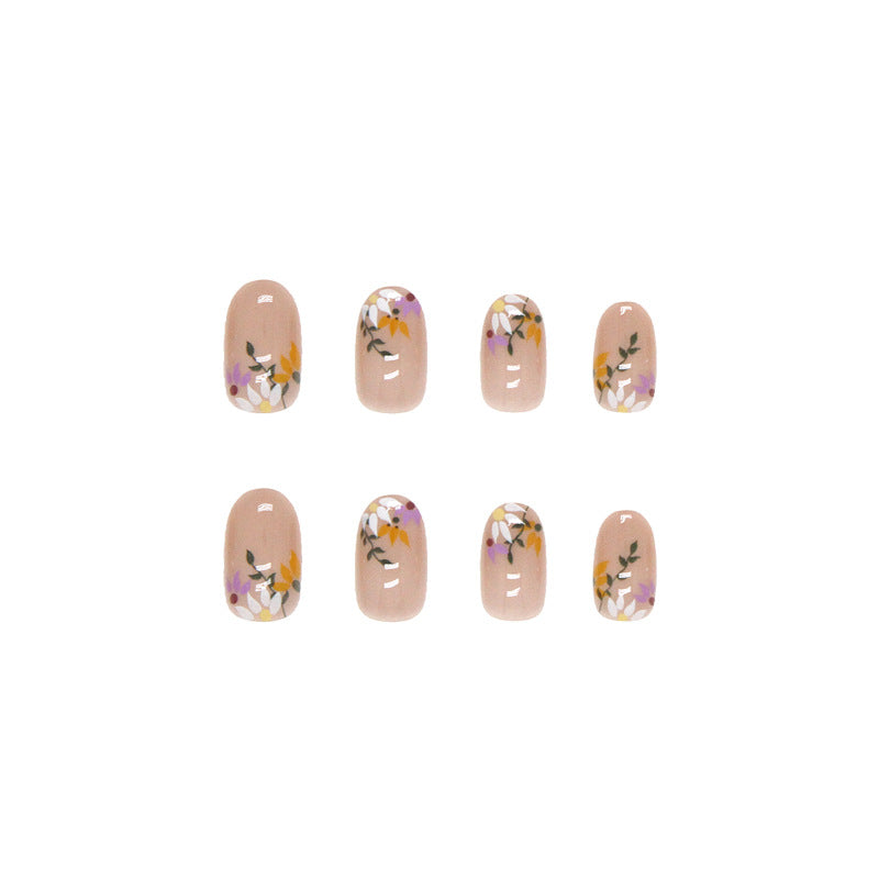 Wholesale Small flower round head nail art nail polish